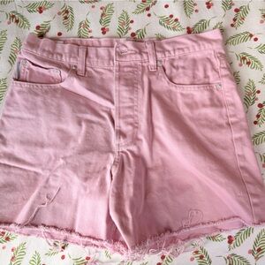 Boyish High Rise Pink Denim Shorts Size 26